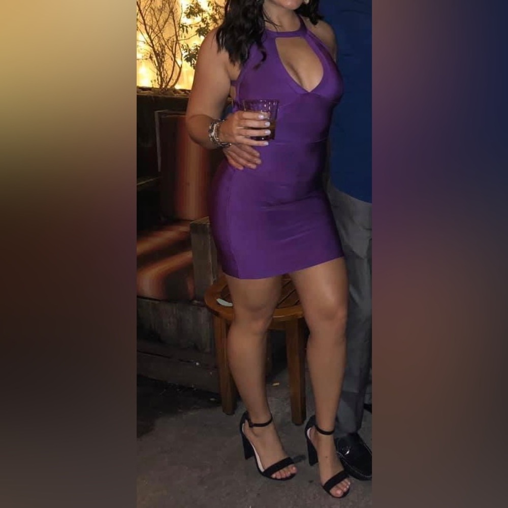 Purple Boutique cocktail mini dress - Picture 2 of 7